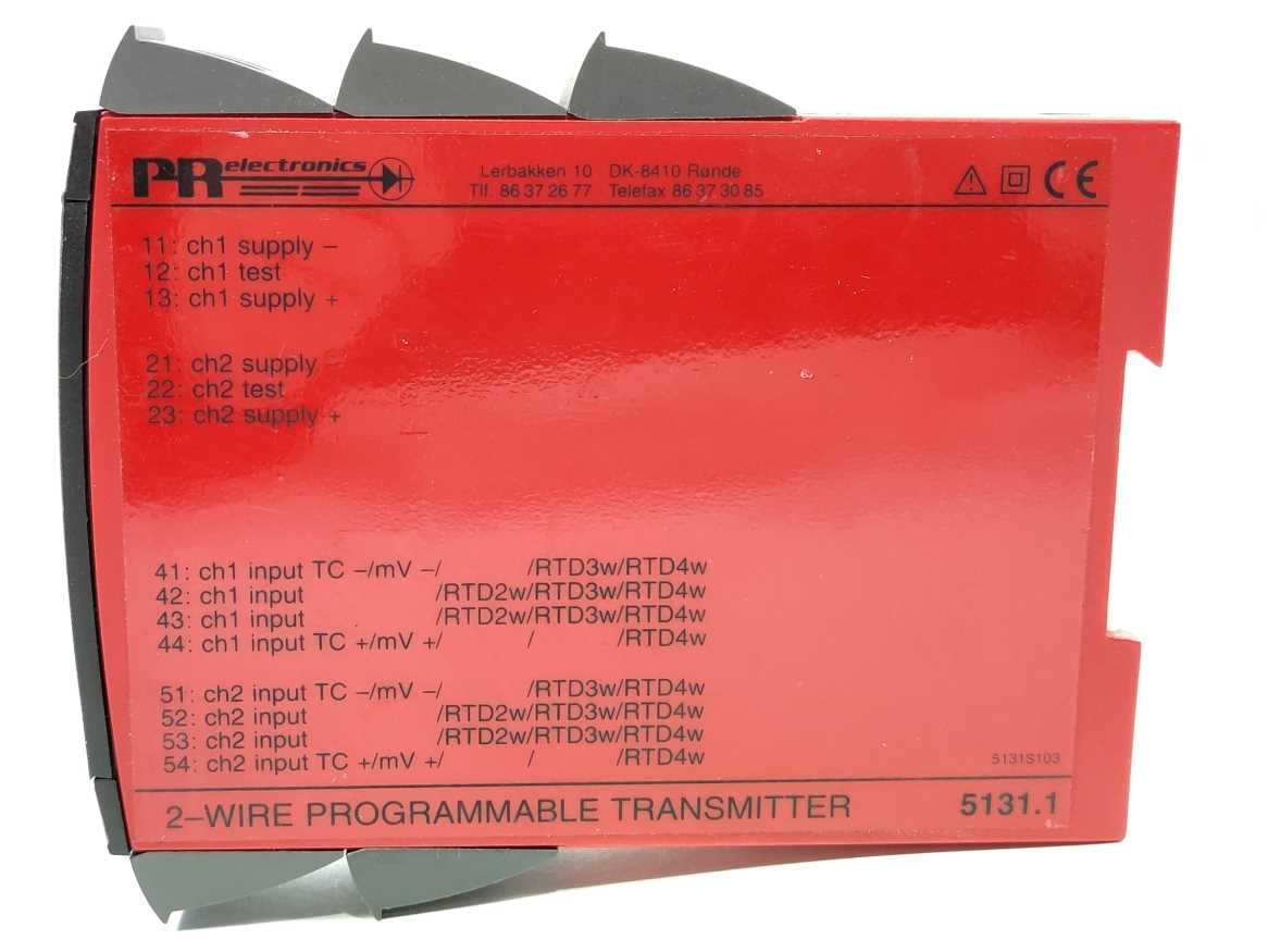 PR Electronics 5131A1B 2-wire programmable transmitter