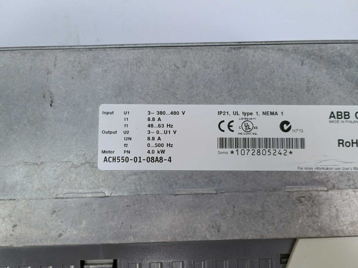 ABB 3AUA0000002419-D ACH550-01-08A8-4