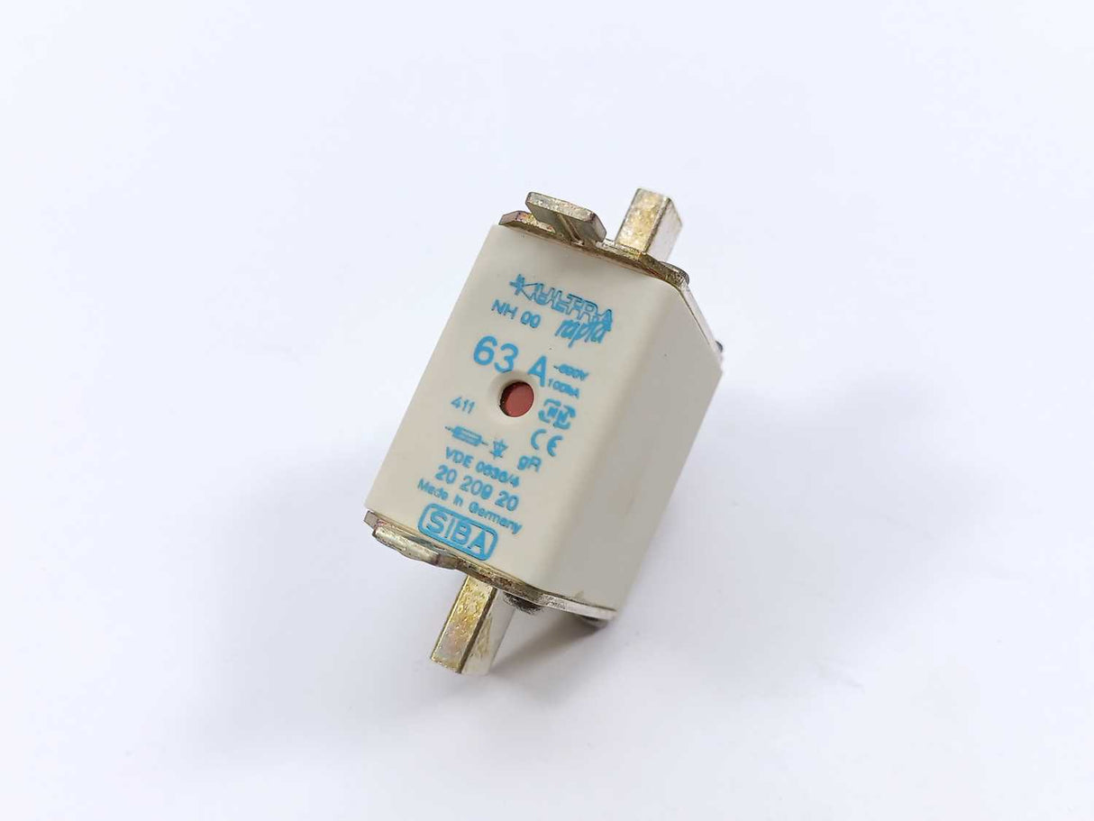 SIBA VDE 0636/4 NH Fuse 00 63A 2020920.63 690VAC