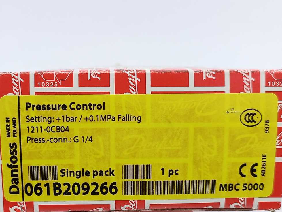 Danfoss 061B209266 Pressure Control MBC 5000 1211-0CB04