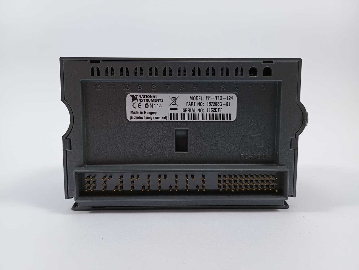National Instruments 187208G-01 FP-RTD-124 W. 184106C-01 FP-TB-1