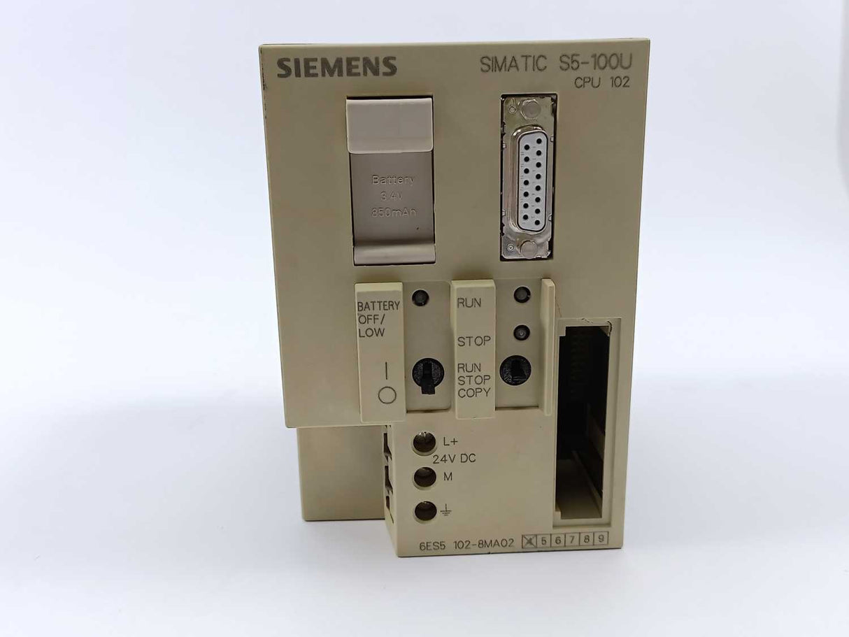 Siemens 6ES5102-8MA02 SIMATIC S5 CPU 102 Central processing unit