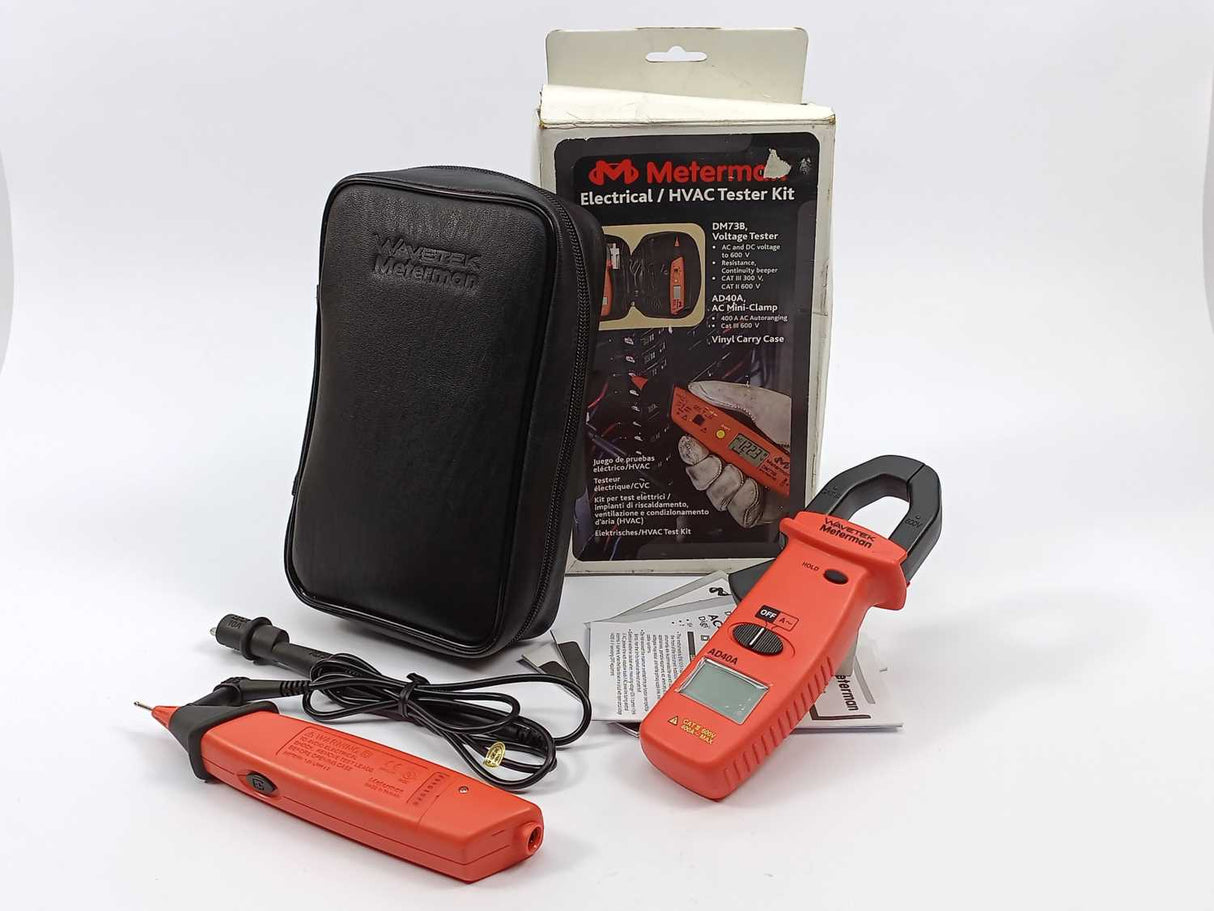 Meterman 1883769 Electrical / HVAC Tester Kit. AD40A/DM73B