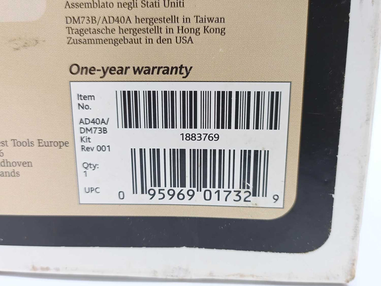 Meterman 1883769 Electrical / HVAC Tester Kit. AD40A/DM73B