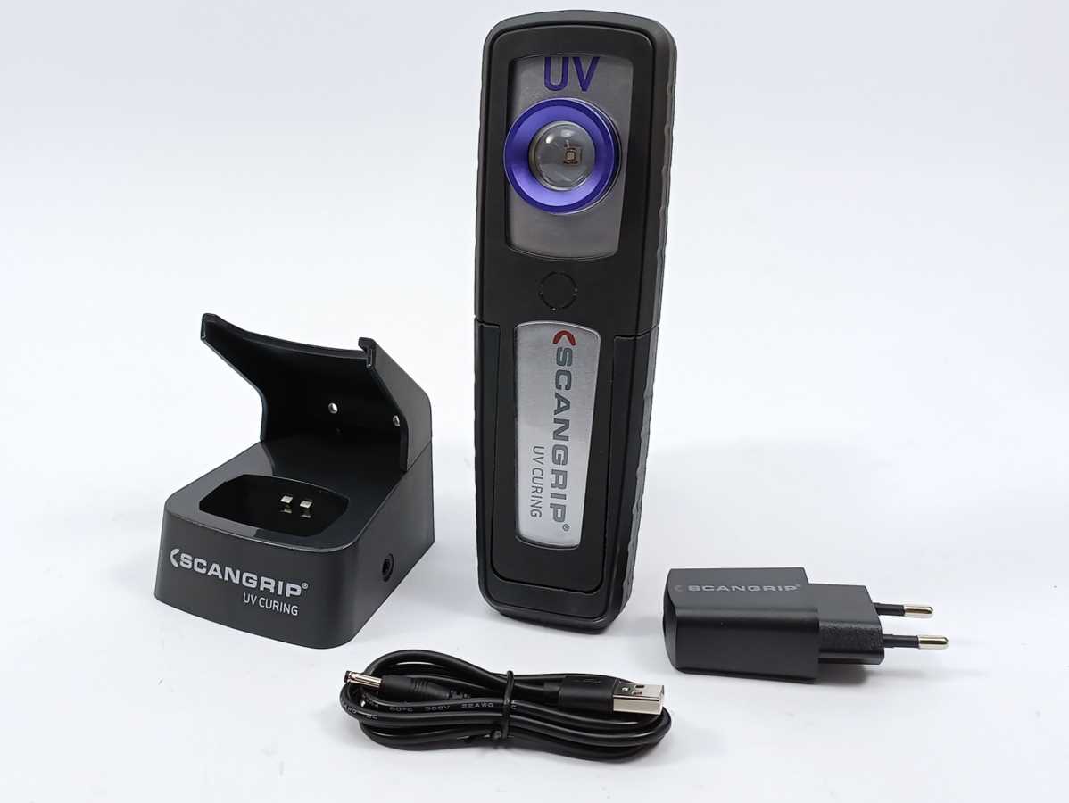 Scangrip 03.5801 UV-LIGHT hand lamp for UV curing, Demo model. Box missing