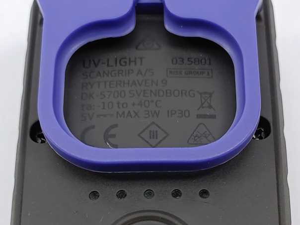 Scangrip 03.5801 UV-LIGHT hand lamp for UV curing, Demo model. Box missing