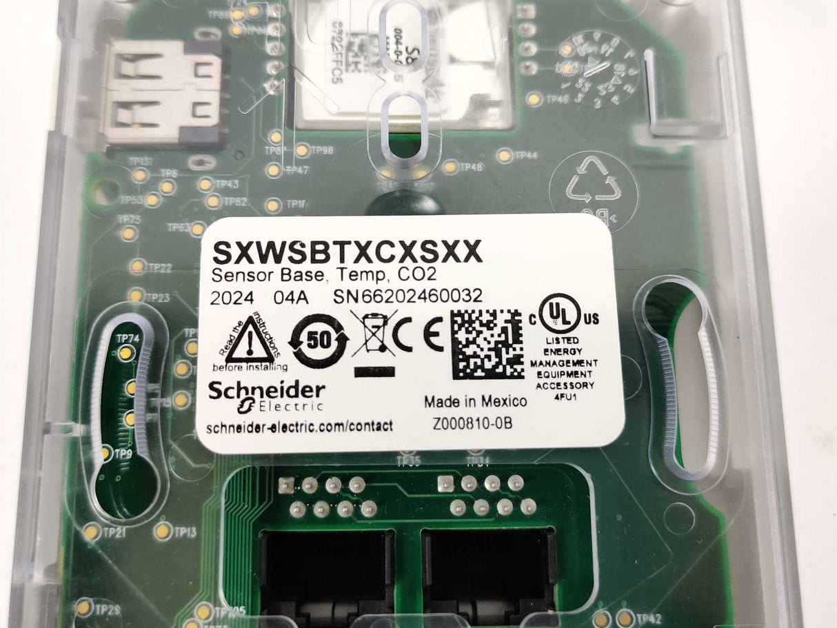 Schneider Electric SXWSBTXCXSXX Sensor Base, Temp, CO2