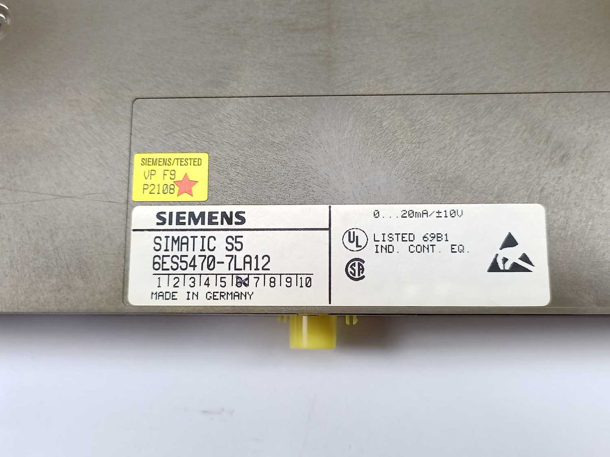 Siemens 6ES5470-7LA12 Analog Output Module