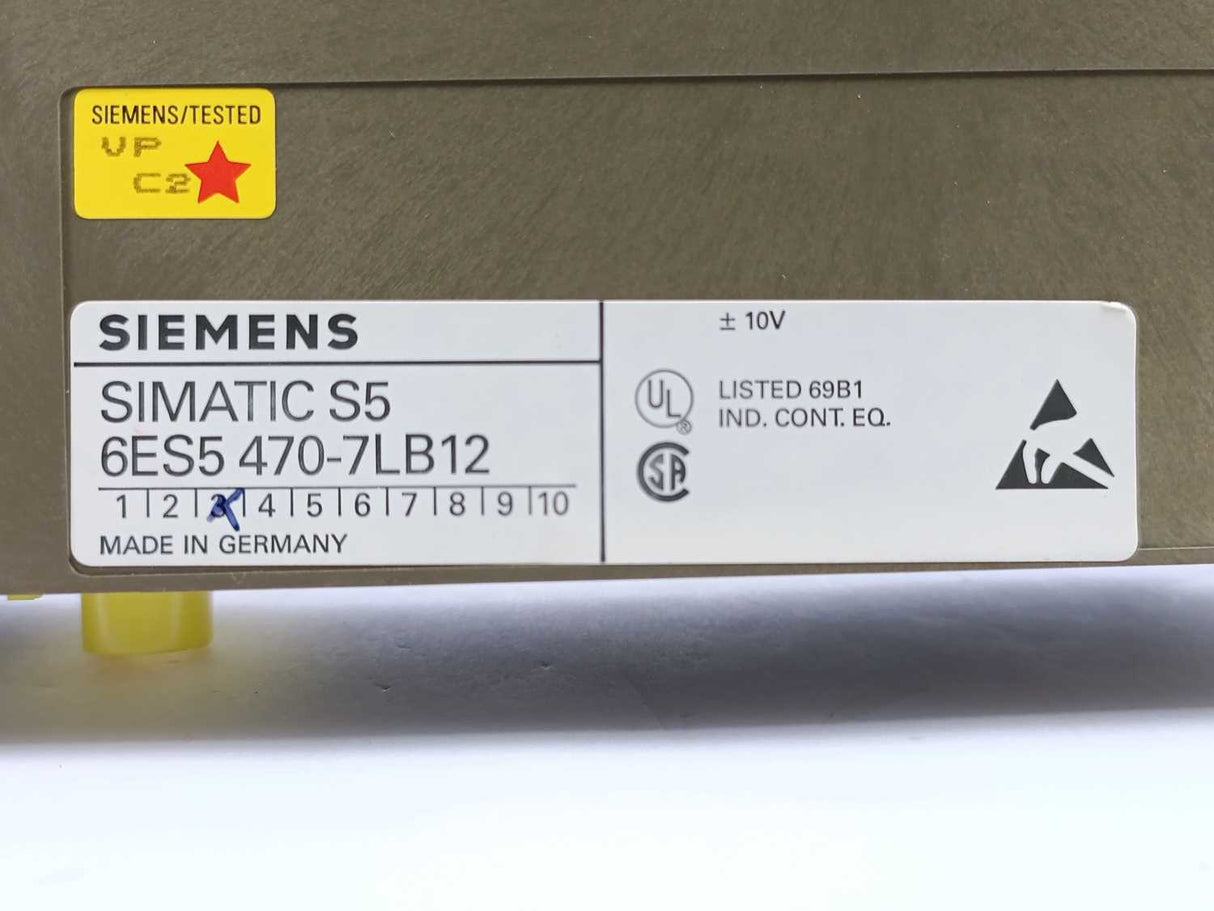 Siemens 6ES5470-7LB12 SIMATIC S5 Analog output module