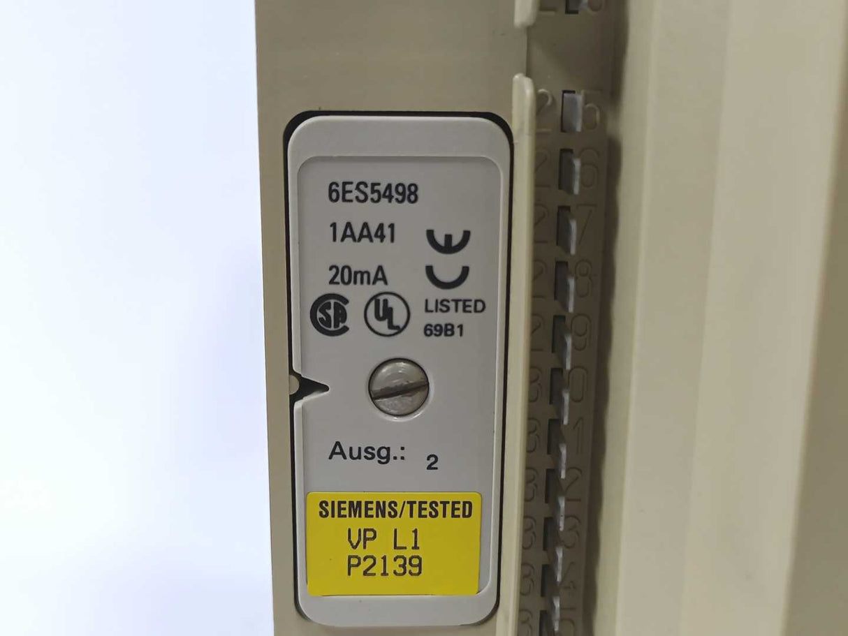 Siemens 6ES5460-7LA13 SIMATIC S5, Analog input, incl. measuring range modules