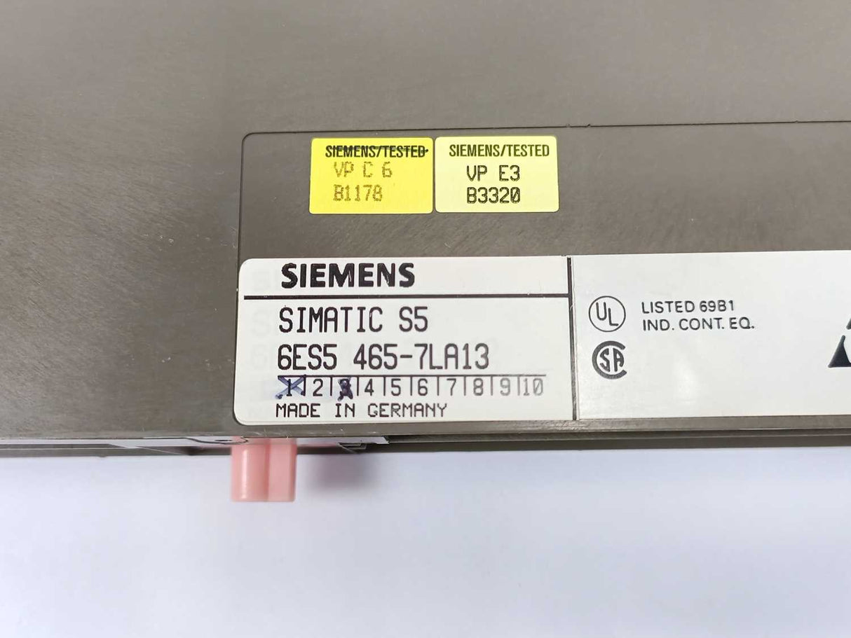 Siemens 6ES5 465-7LA13 SIMATIC S5. Analog input, incl. measuring range modules