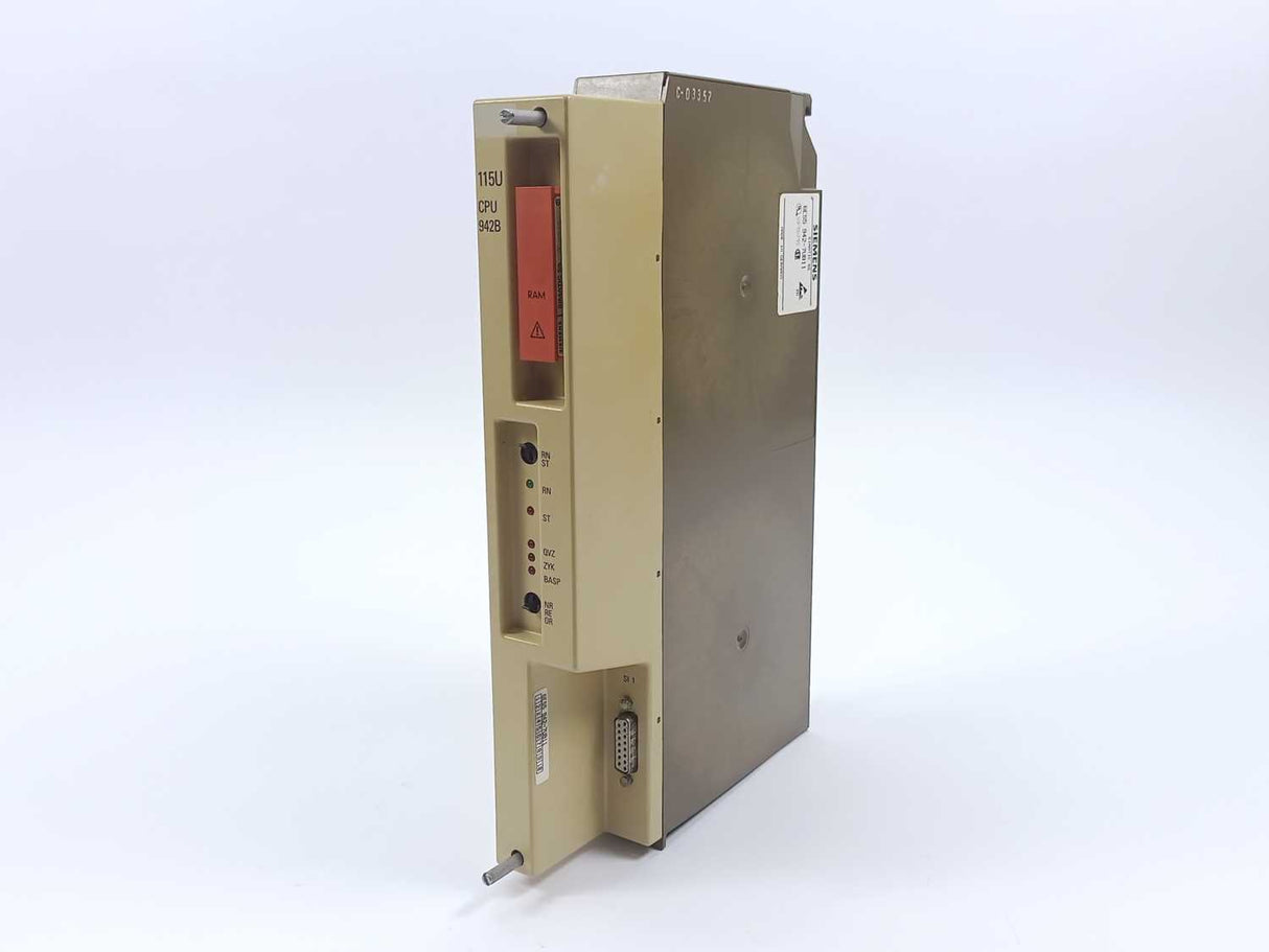 Siemens 6ES5942-7UB11 Simatic S5 with 6ES5375-0LD21 RAM Card