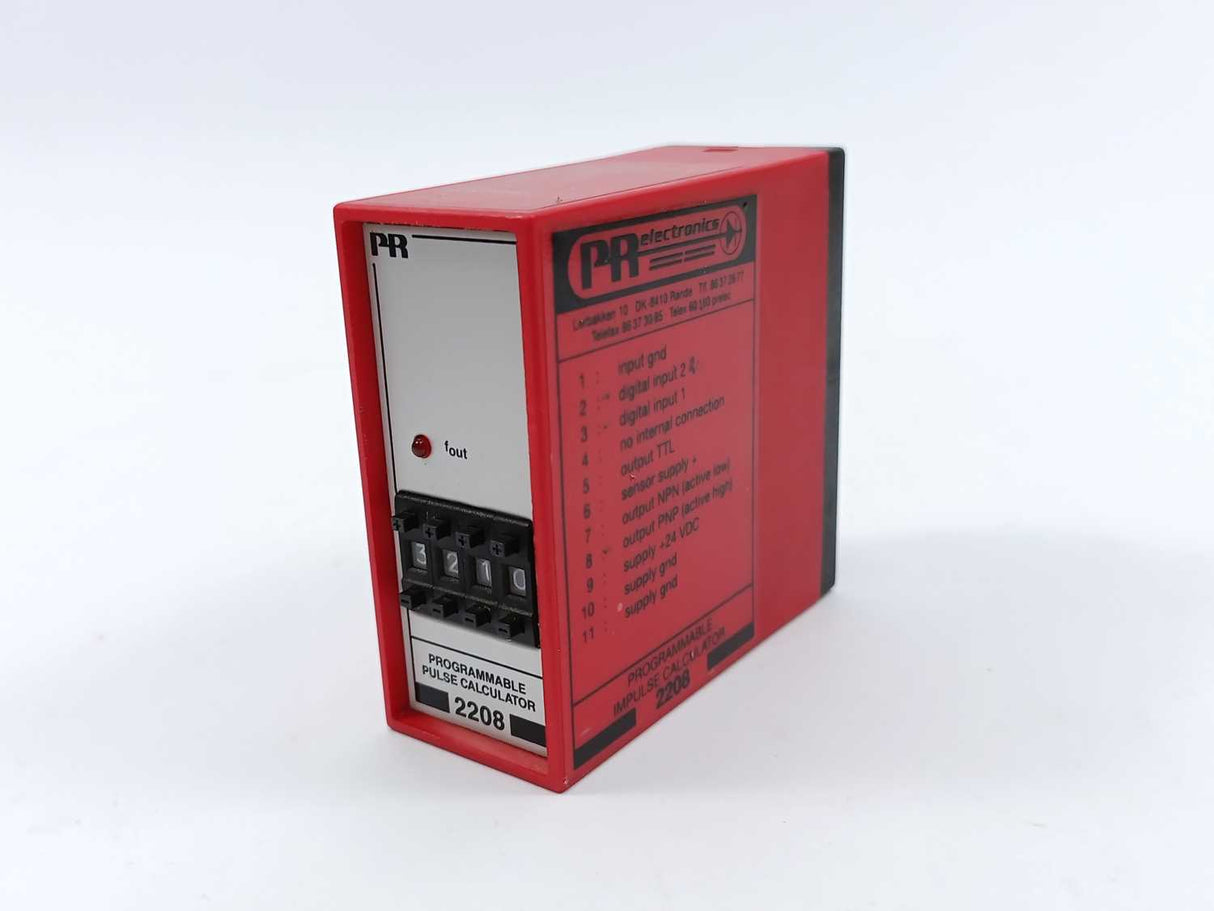PR Electronics 2208 DD4C PROGRAMMABLE IMPULSE CALCULATOR