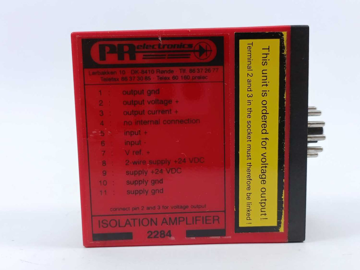 PR Electronics 2284X1 Isolation Amplifier 2284