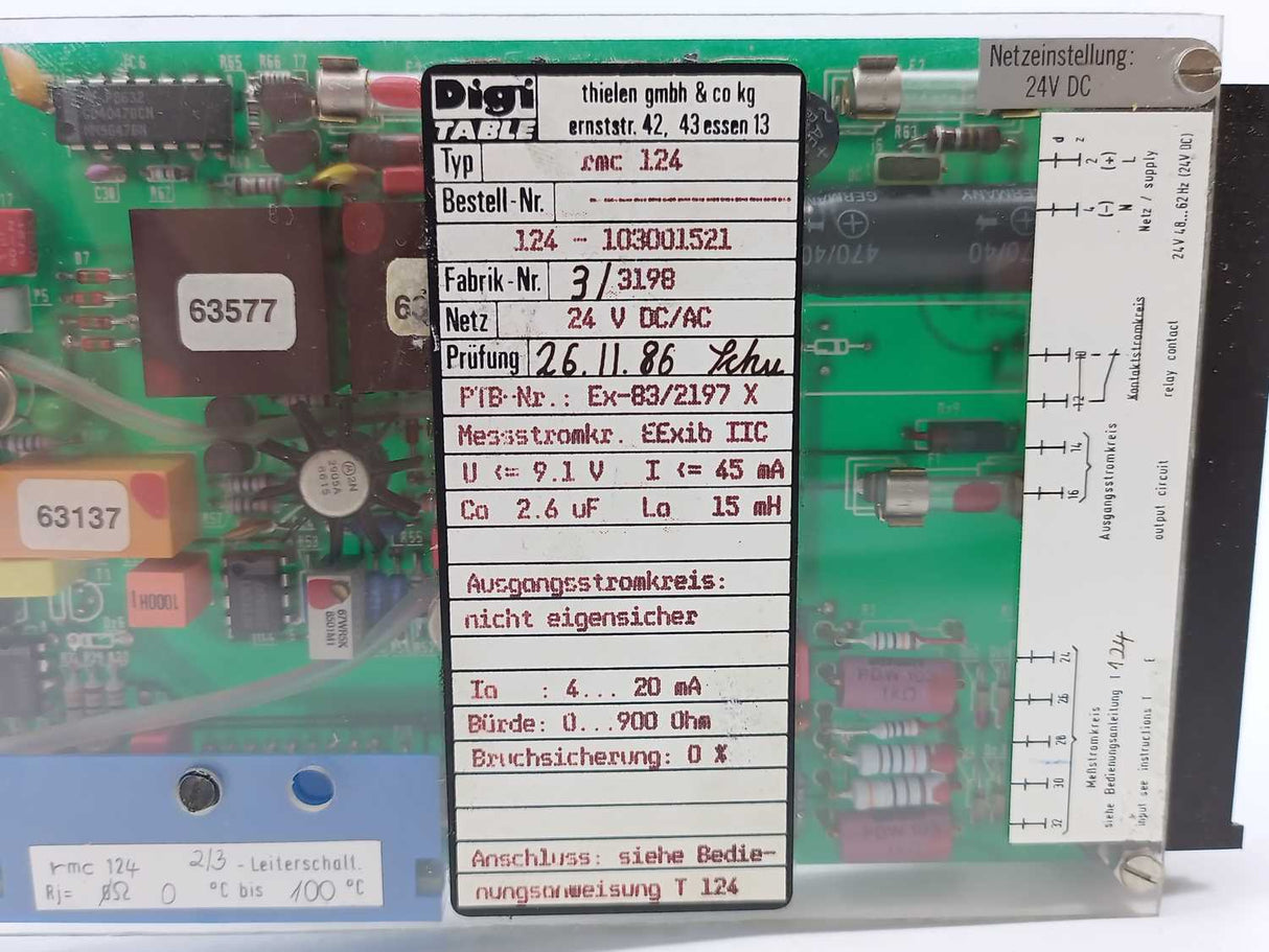 Digi TABLE rmc124 124-1030001521 24 V DC/AC Ph0312/3B