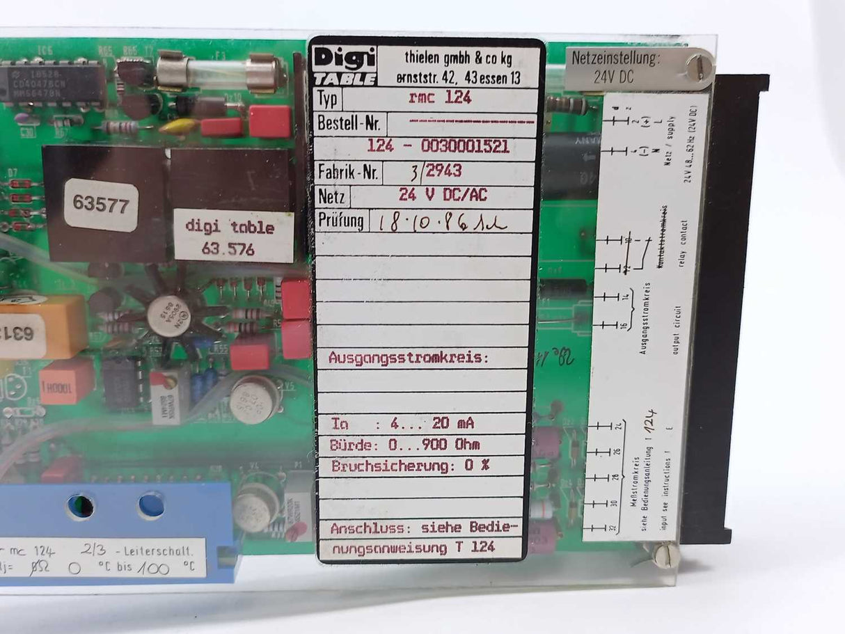 Digi TABLE rmc124 124-0030001521 24 V DC/AC Ph0312/3B
