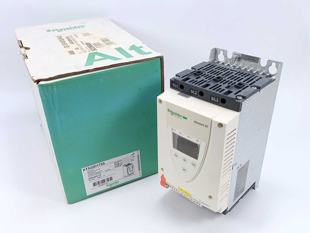 Schneider Electric ATS22D17S6 Soft Starter 208V-600V ~-50/60Hz-17A