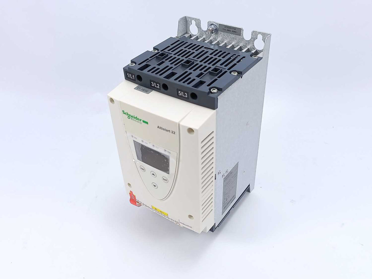 Schneider Electric ATS22D17S6 Soft Starter 208V-600V ~-50/60Hz-17A