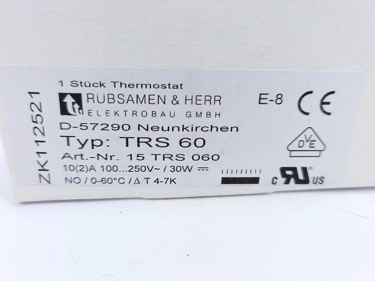 Rubsamen & Herr 15TRS060 ZK112521 Thermostat