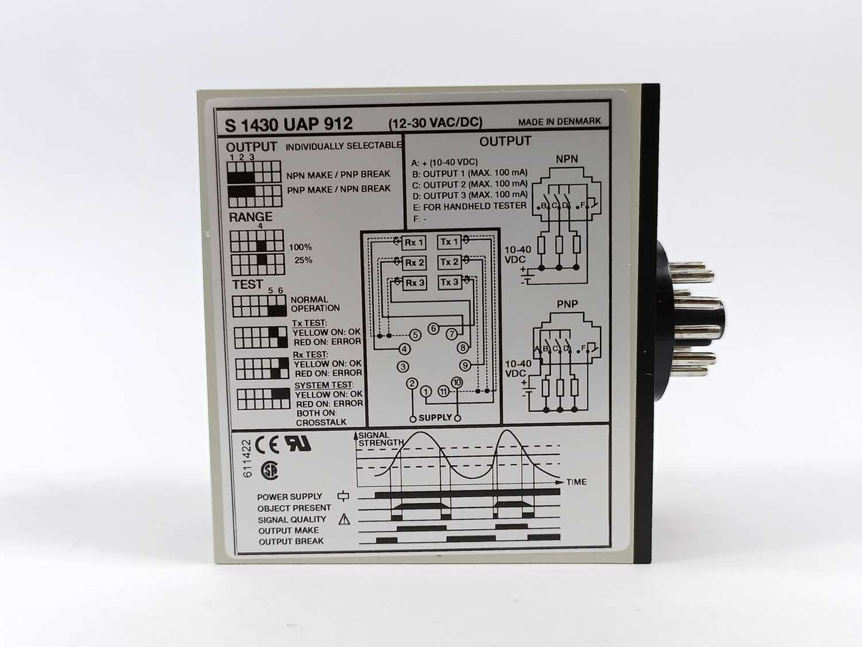 Carlo Gavazzi S1430UAP912 Photoelectric Sensor Amp