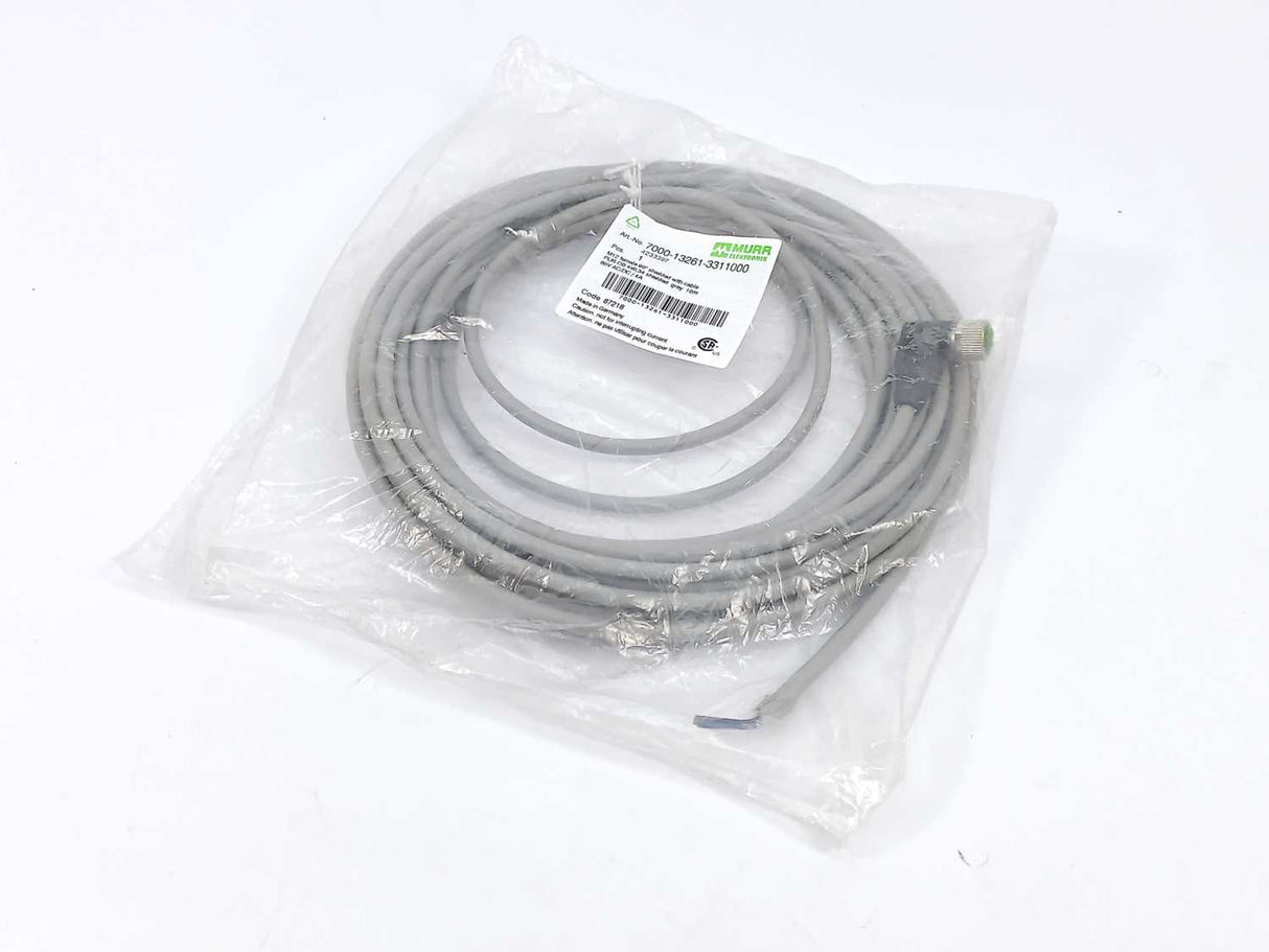 MURR Elektronik 7000-13261-3311000 M12 female 90° A-cod. w. cable shielded 10m