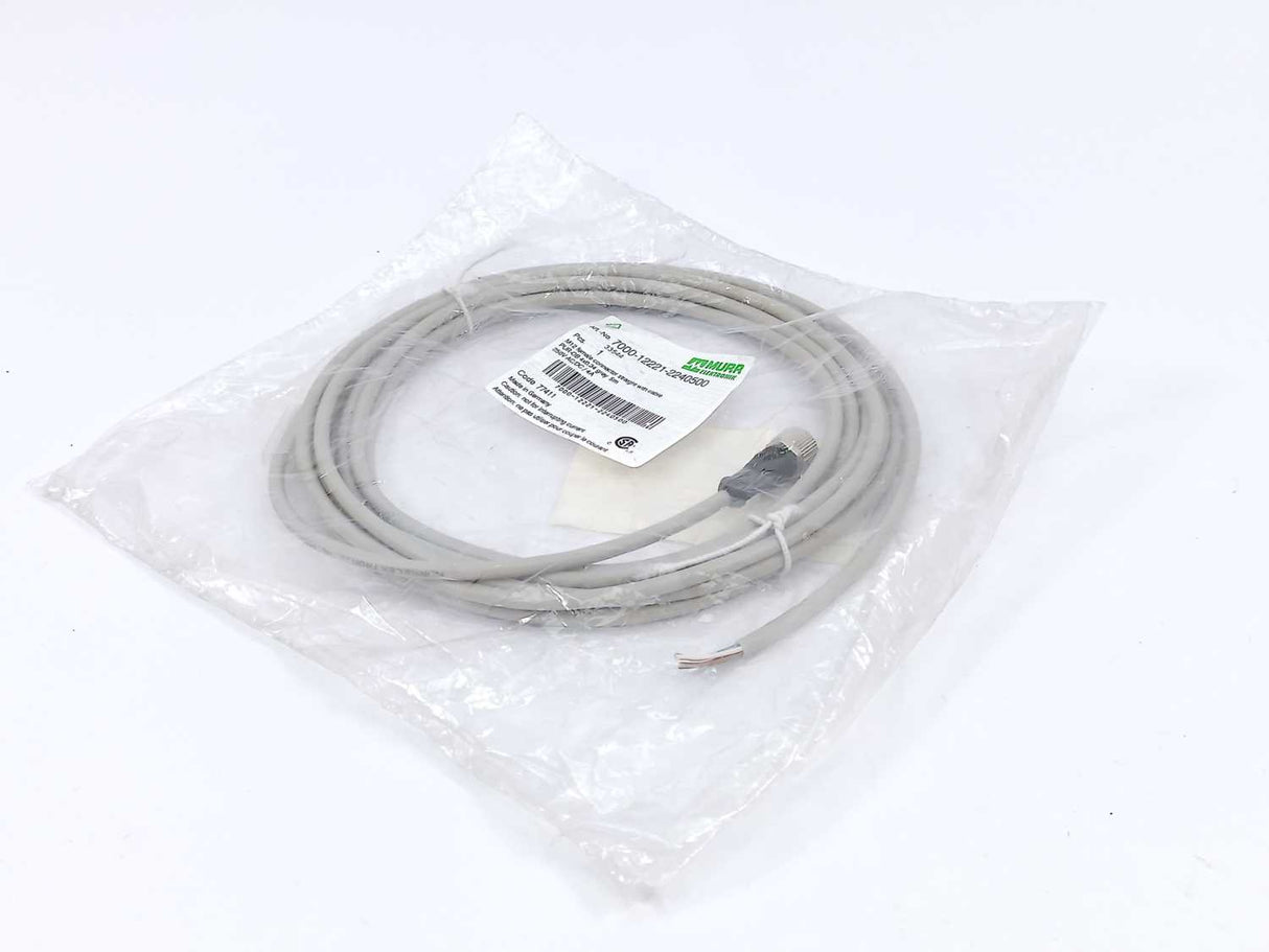 MURR Elektronik 7000-12221-2240500 M12 female conn. straight w/cable 5m