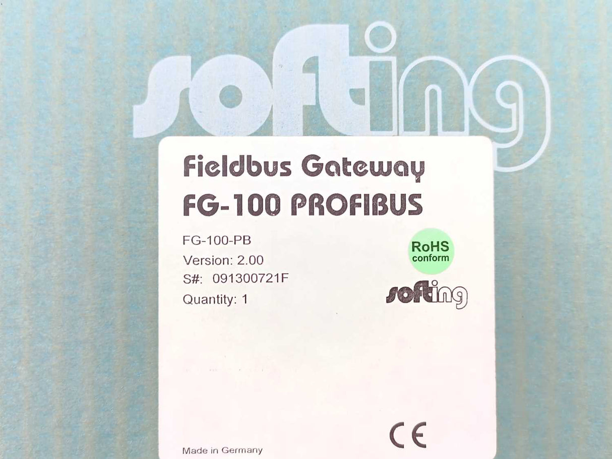Softing FG-100-PB Fieldbus Gateway PROFIBUS/Ethernet, 1 channel