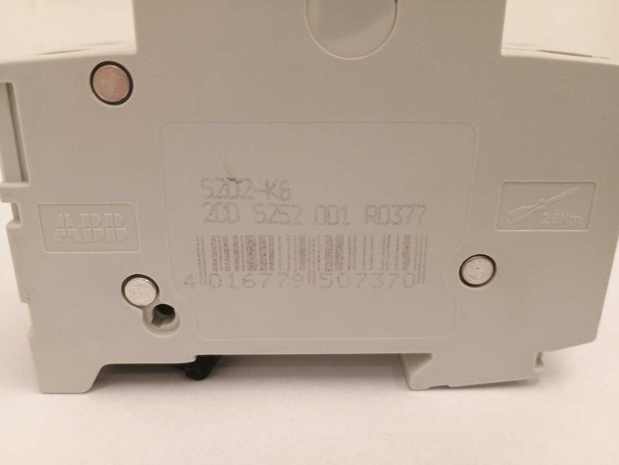 ABB 2CDS252001RO377 S202-K6 Miniature Circuit Breaker