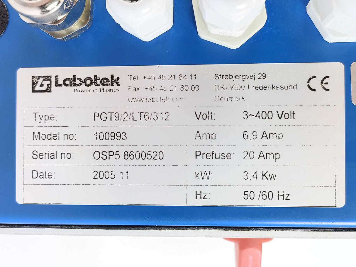 Labotek PGT9/2/LT6/312 CON-EVATOR PGT9 CONTROL 10093 W. M312 CONTROL MODULE