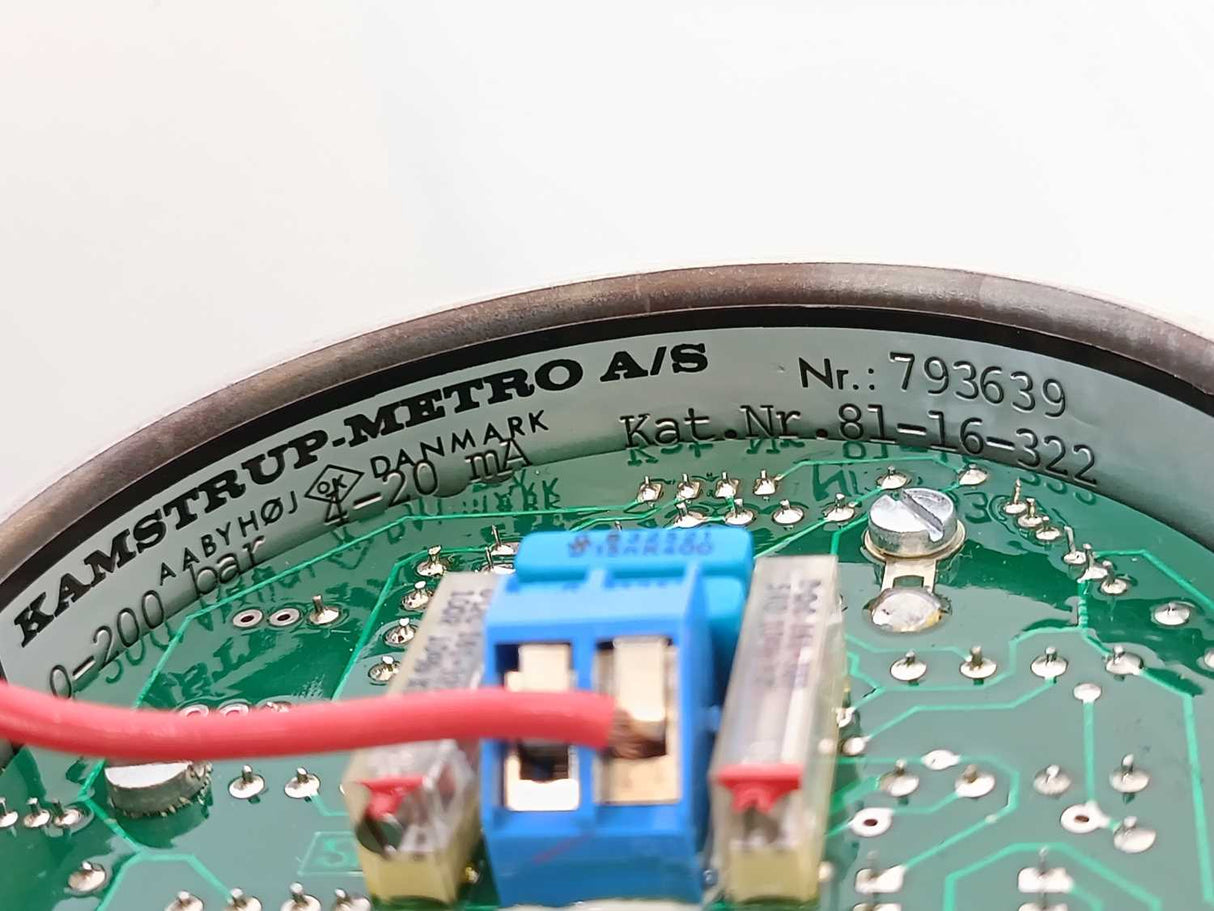 Kamstrup - Metro A/S 81-16-222 4-20MA 89 0-200 BAR, 793639