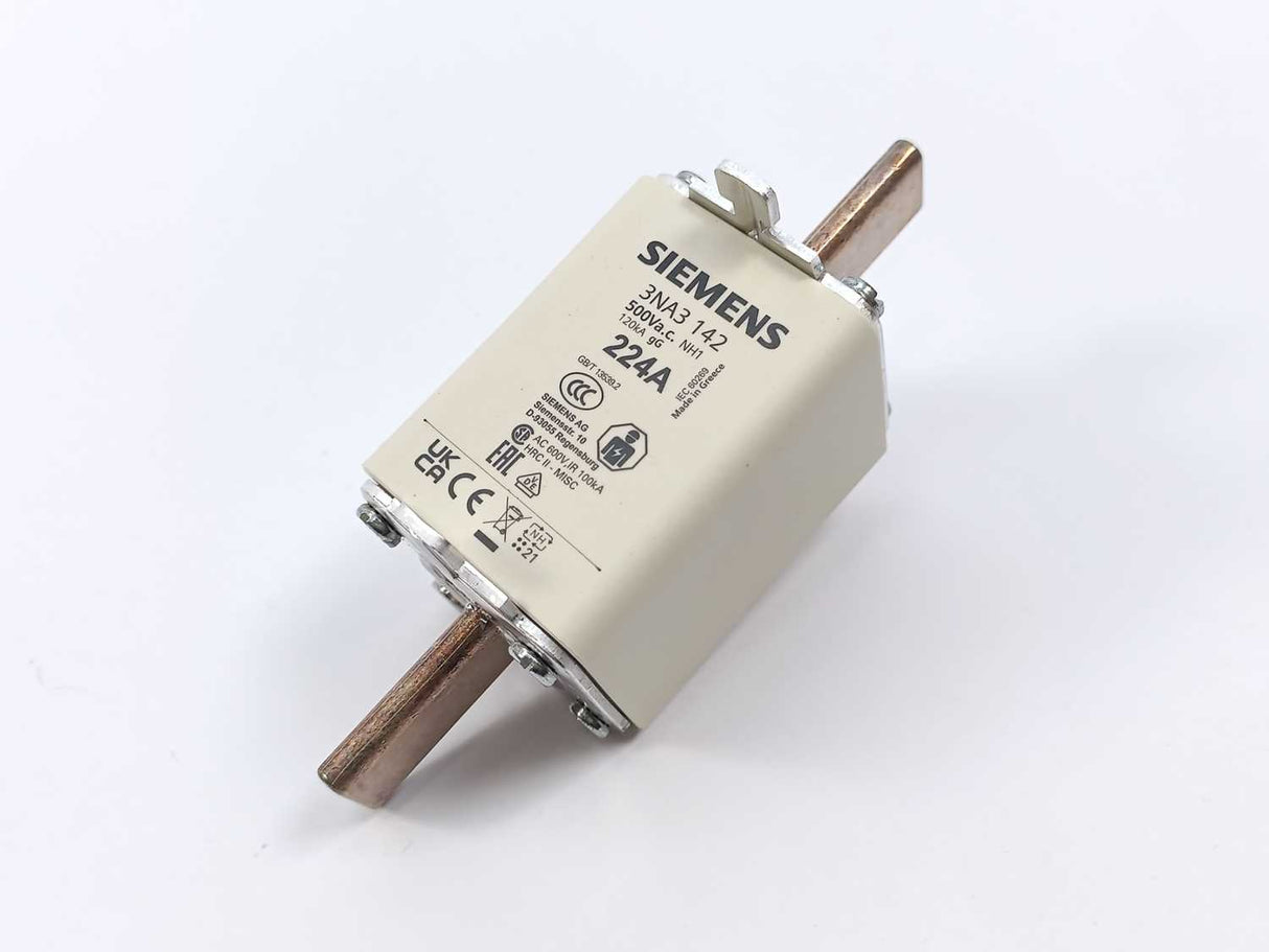 Siemens 3NA3142 224A LV HRC fuse element 3pcs