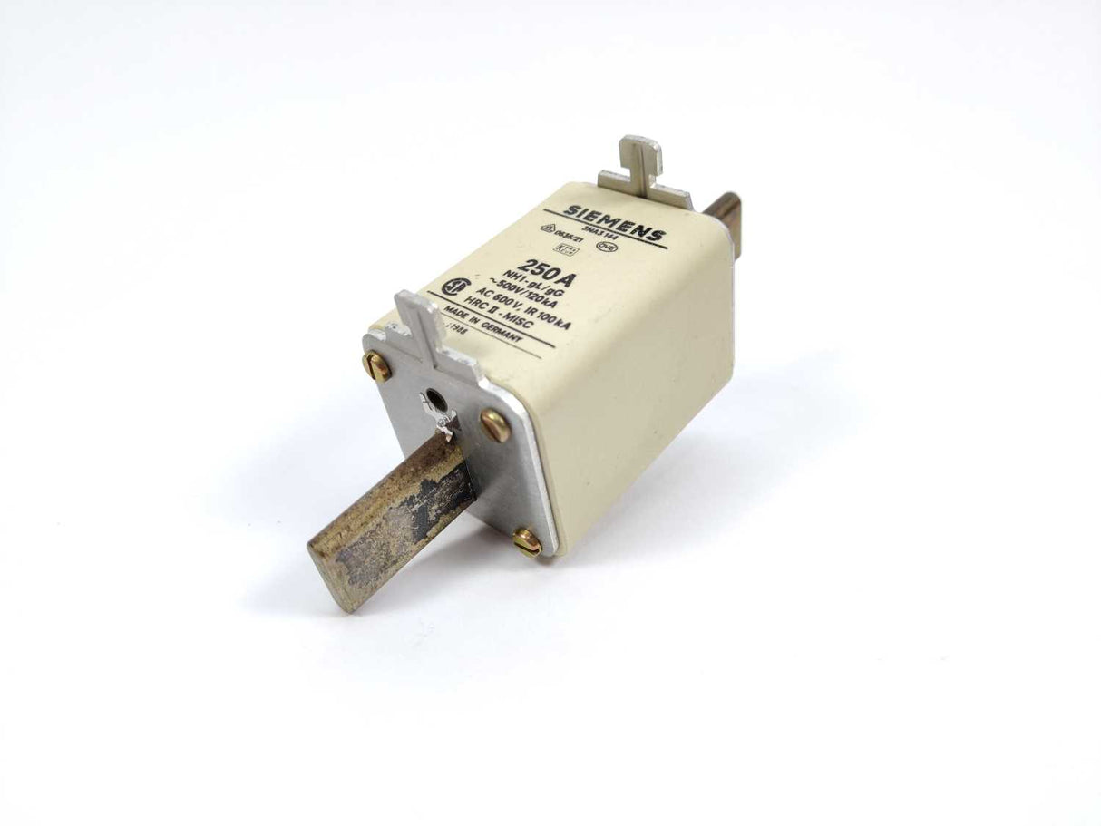 Siemens 3NA3144 LV HRC fuse element NH1 250A ~500V/120kA 3 Pcs.