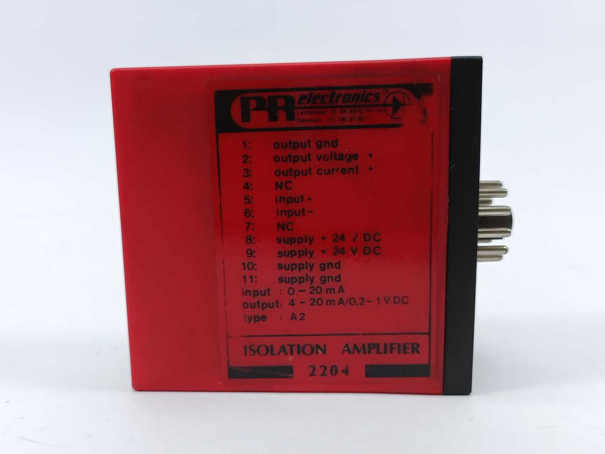 PR Electronics 2204A2 ISOLATION AMPLIFIER
