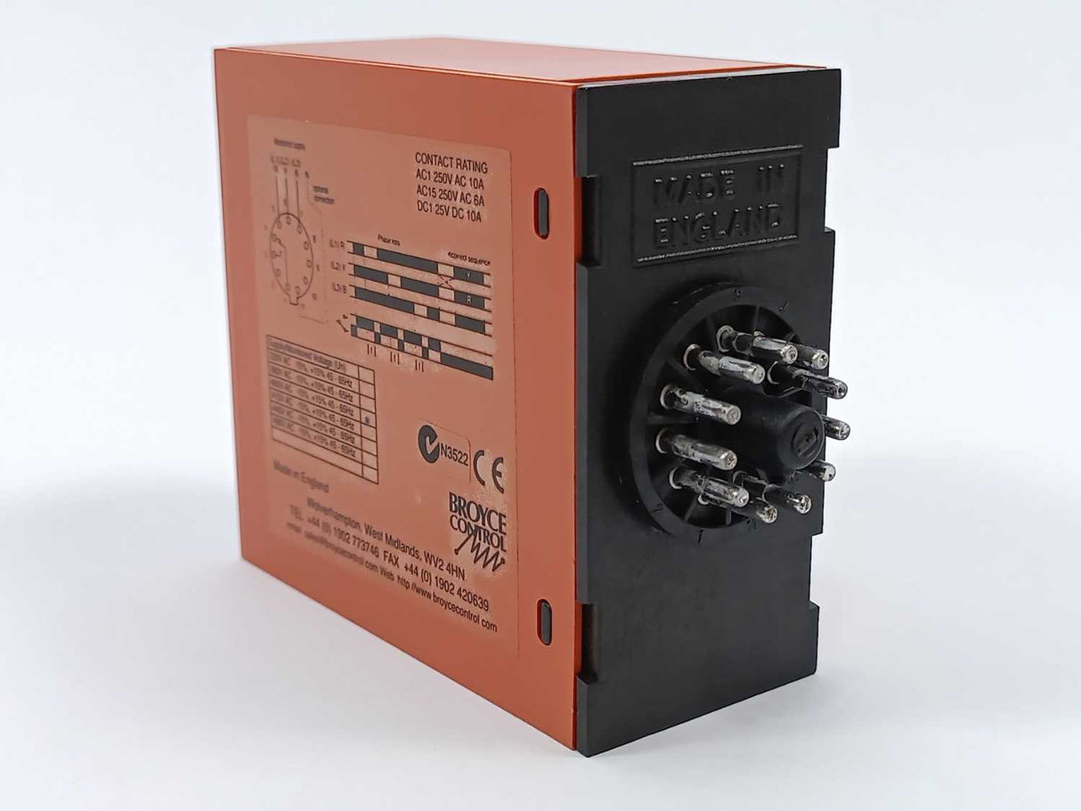 BROYCE CONTROL B1PR 400 VAC Phase Voltage Monitoring Relay