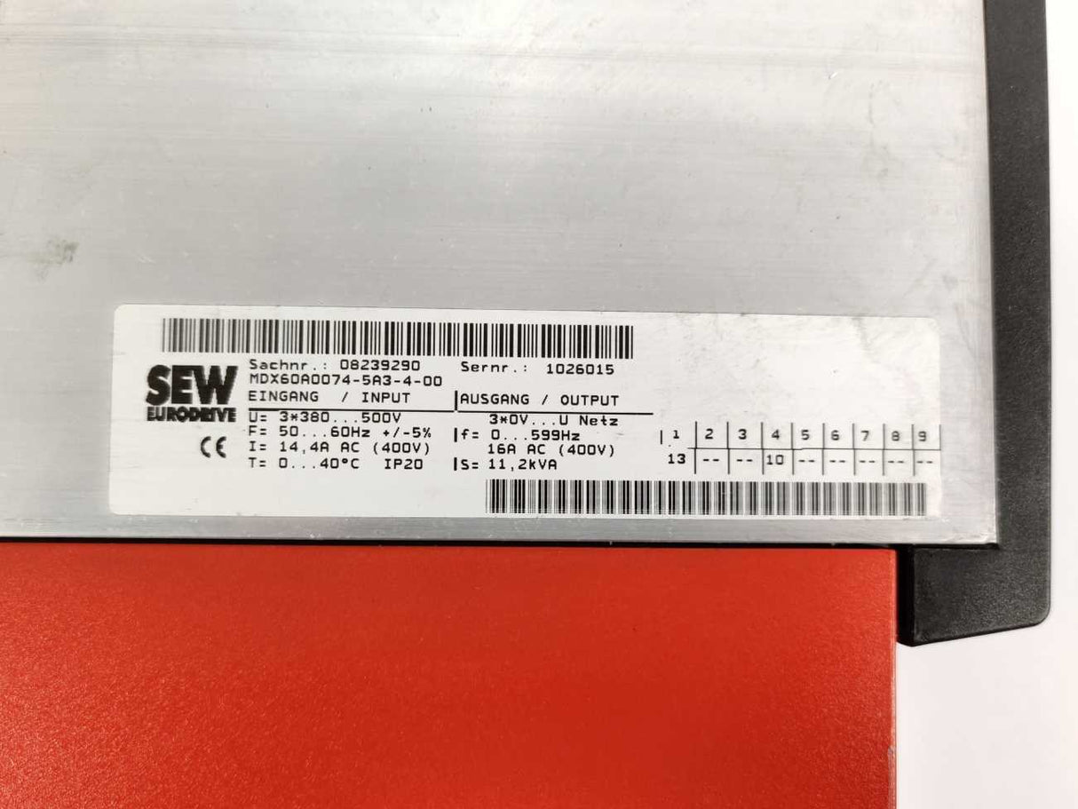 SEW-EURODRIVE  MC07B0075-5A3-4-00 08285268 Control Unit