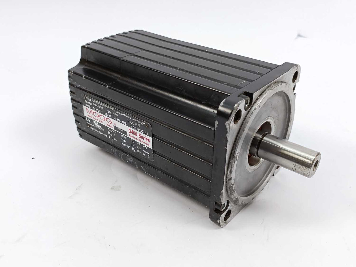 Moog G404-1604A CA14658020N,NOBRAKE G400 Series Brushless Servomotor