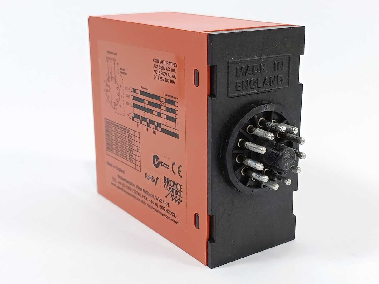 BROYCE CONTROL B1PR 400VAC 3 Phase Sequence / Failure Relay
