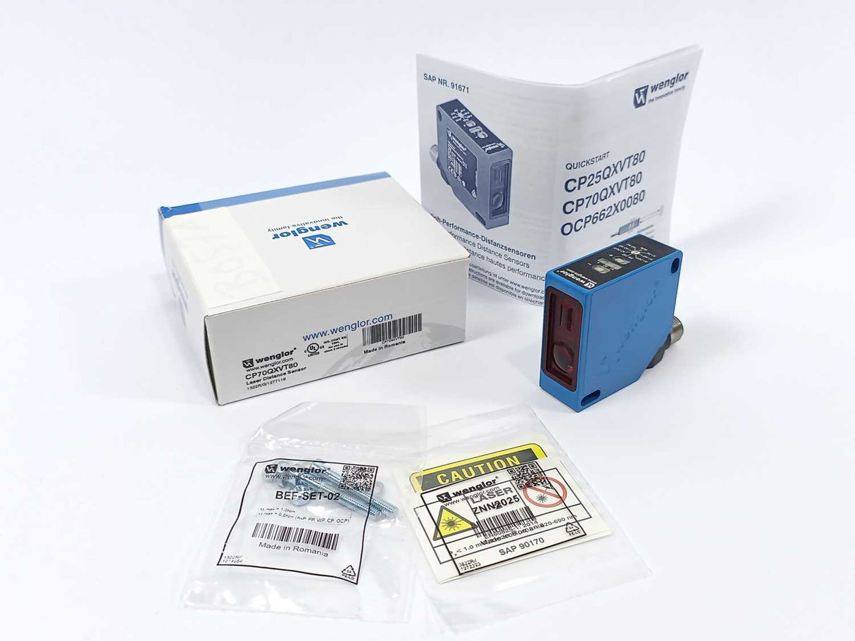 Wenglor CP70QXVT80 Laser Distance Sensor