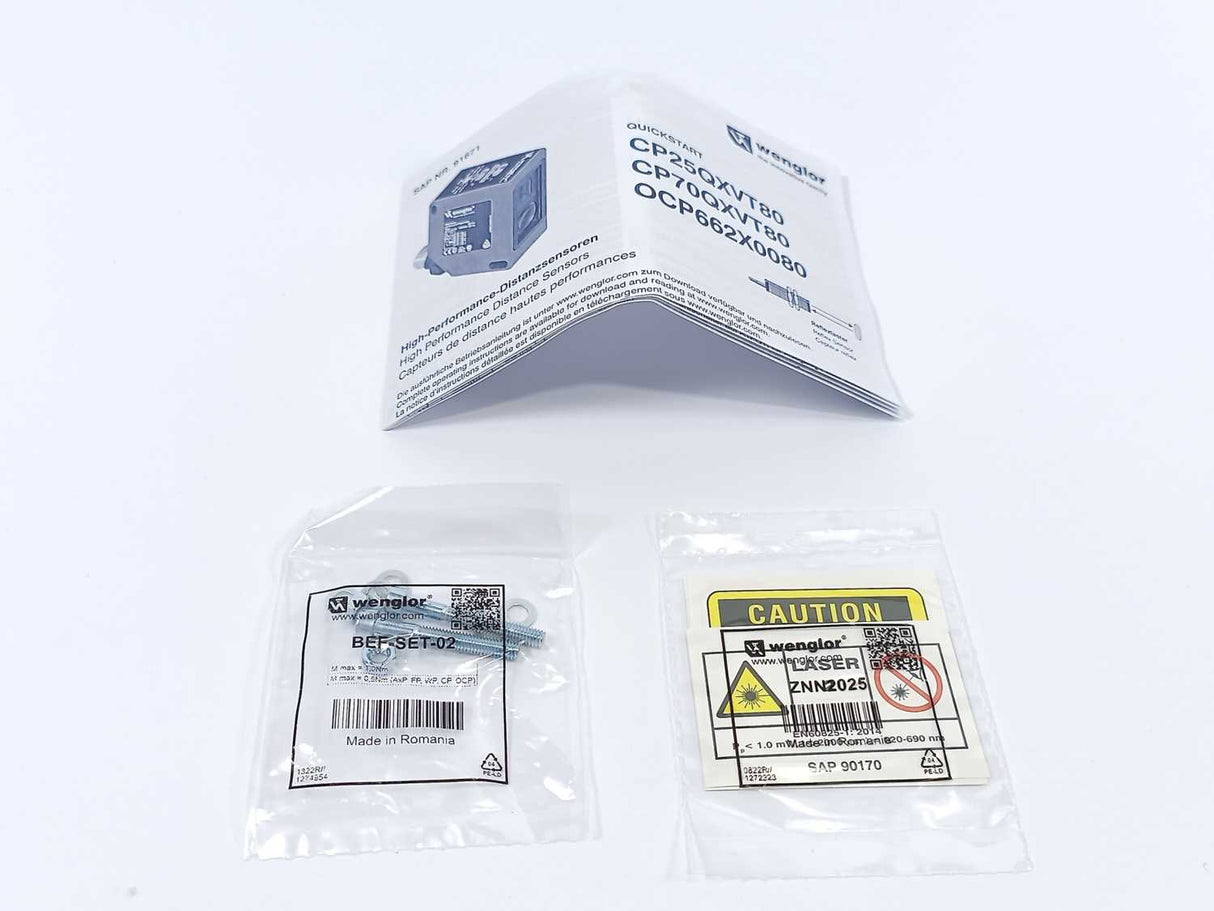 Wenglor CP70QXVT80 Laser Distance Sensor