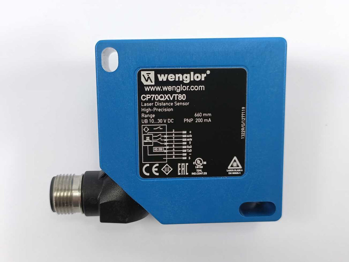 Wenglor CP70QXVT80 Laser Distance Sensor