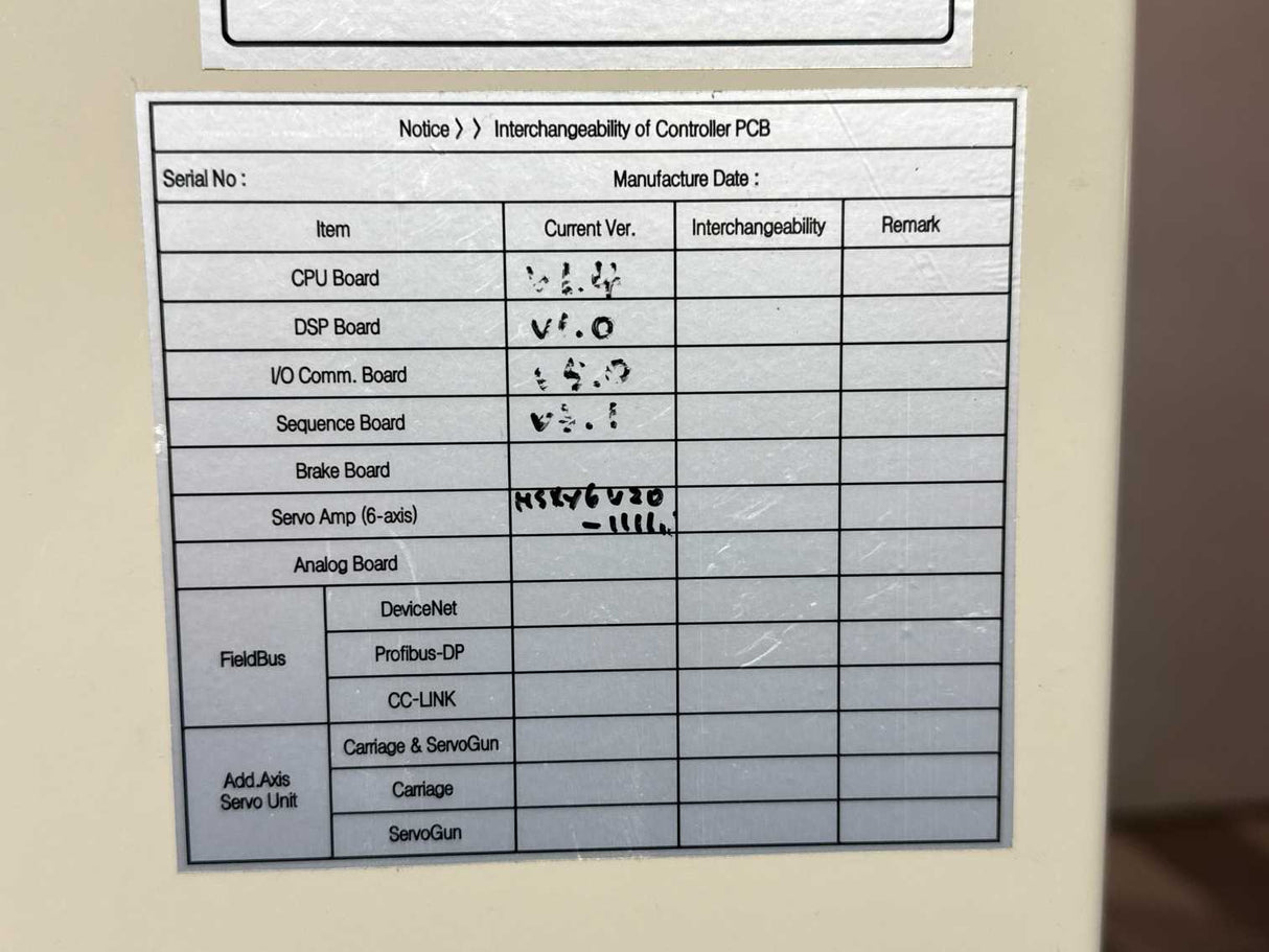 HYUNDAI HX130 ROBOT MANIPULATOR W. Hi4a-0000 + TP300EA