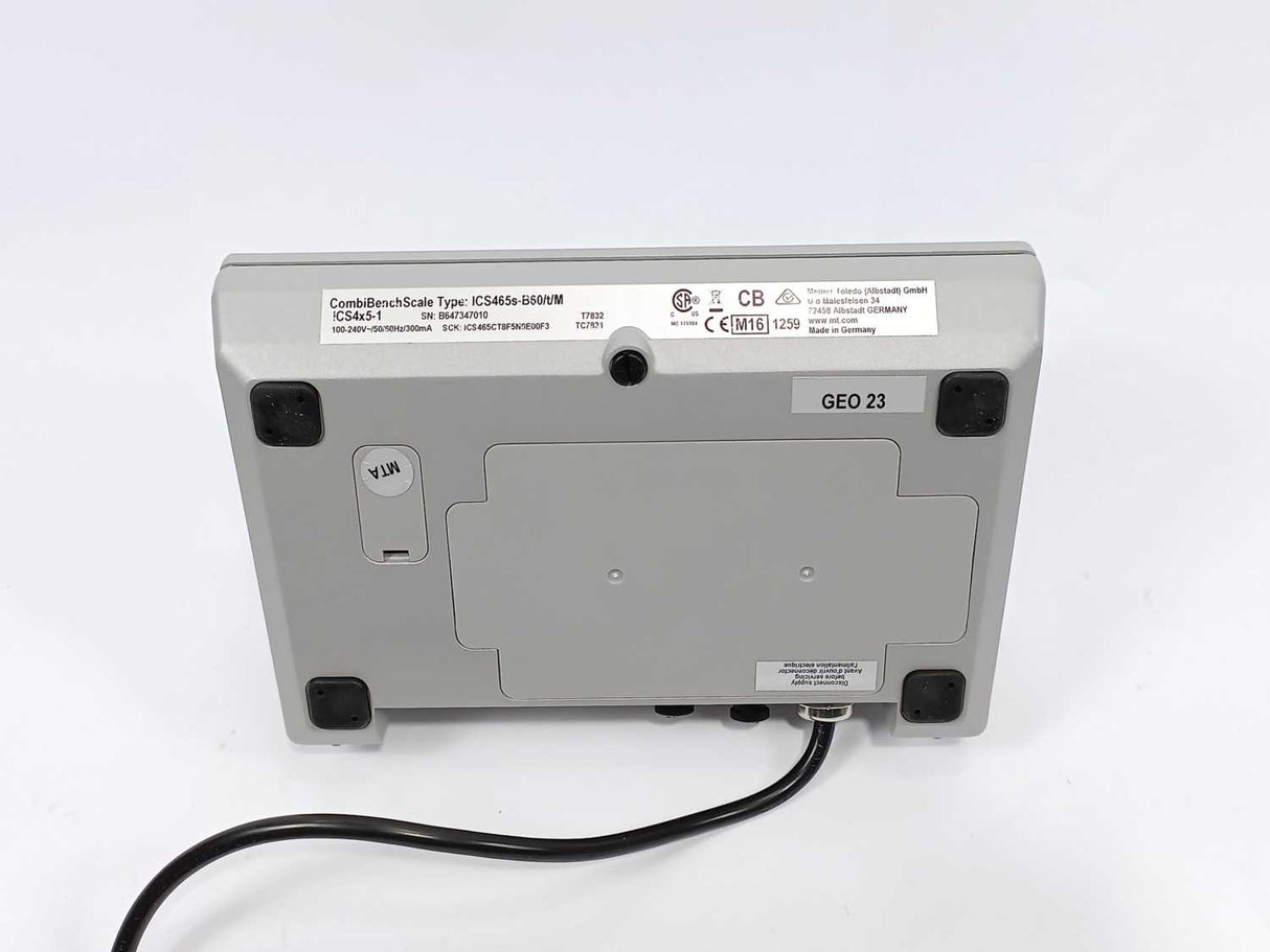Mettler Toledo ICS465sB60/t/M CombiBenchScale, 60kg w. ICS4x5-1