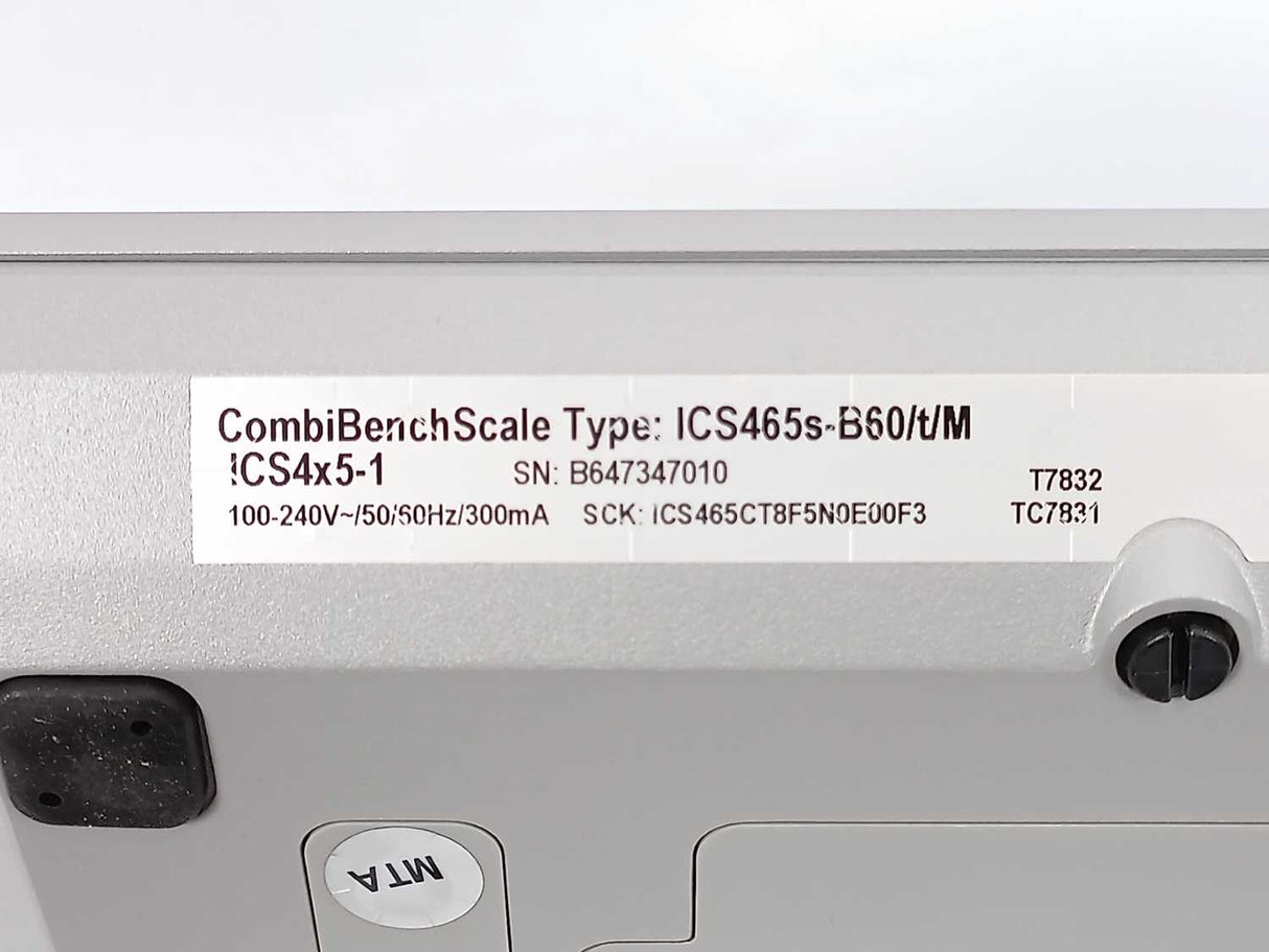 Mettler Toledo ICS465sB60/t/M CombiBenchScale, 60kg w. ICS4x5-1