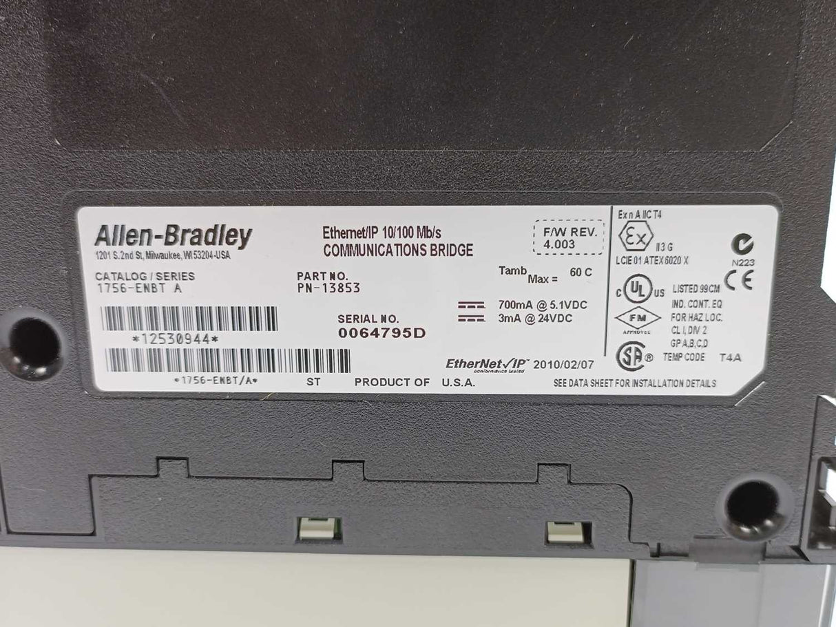 AB 1756-ENBT ser. A Communications Bridge