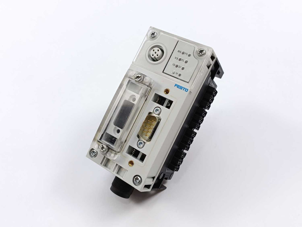 Festo 526172 CPX-FB11 Bus node w/ 195746 CPX-GE-EV-S Interlinking block