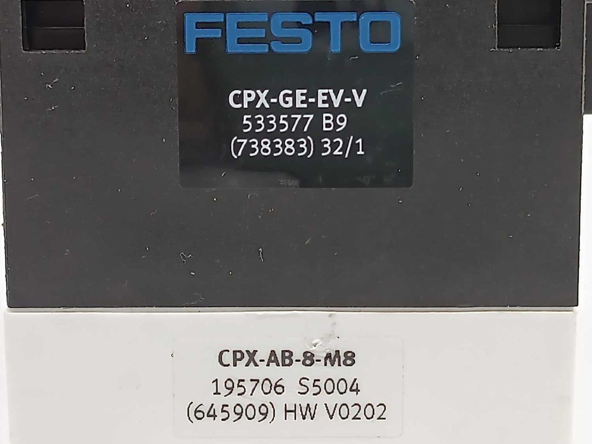 Festo 195706 CPX-AB-8-M8-3POL Manifold block with 533577