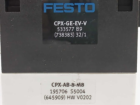 Festo 195706 CPX-AB-8-M8-3POL Manifold block with 533577