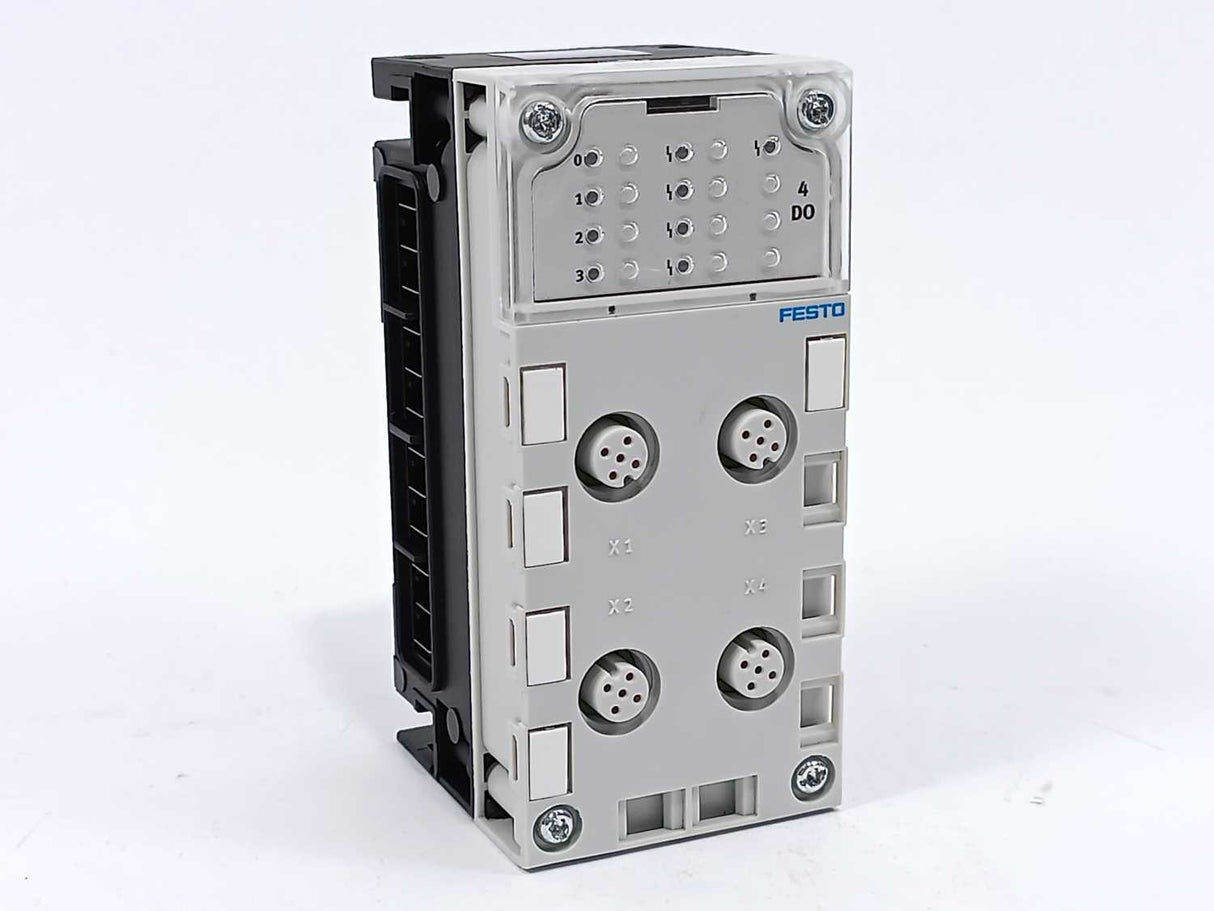 Festo 195704 CPX-AB-4-M12x2 Manifold block w/ CPX-GE-EV Interlinking Block