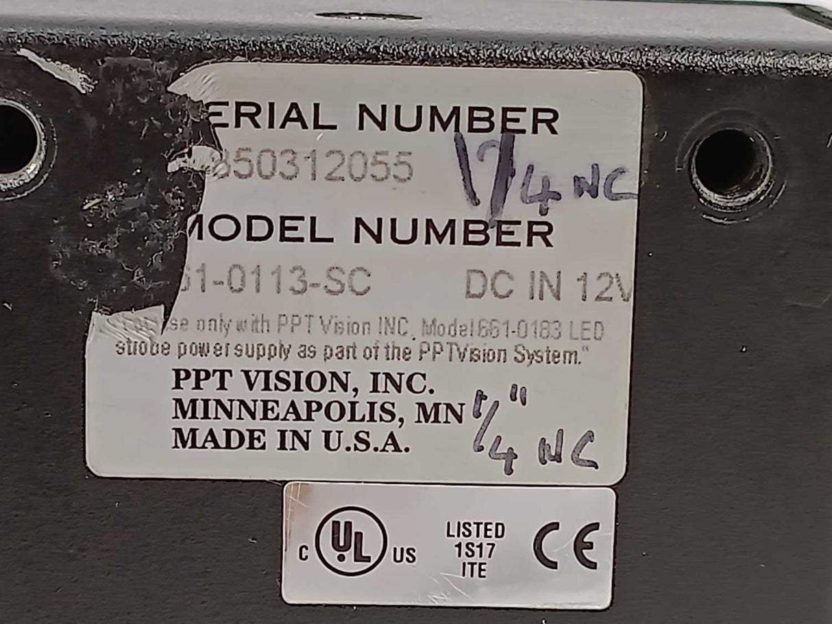 PPT Vision 661-0113-SC Photoelectric Receiver