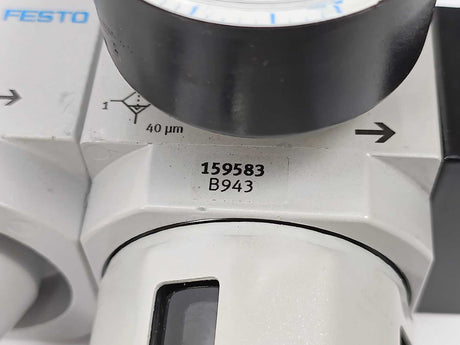Festo 159583 LFR-3/8-D-MIDI-A Filter regulator w/ 170682 HE-D-MIDI On/off valve